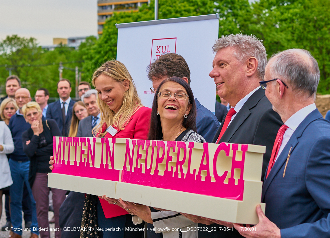 11. Mai 2017 - Grundsteinlegung für die LOGE und dem Kulturquadrat in Neuperlach